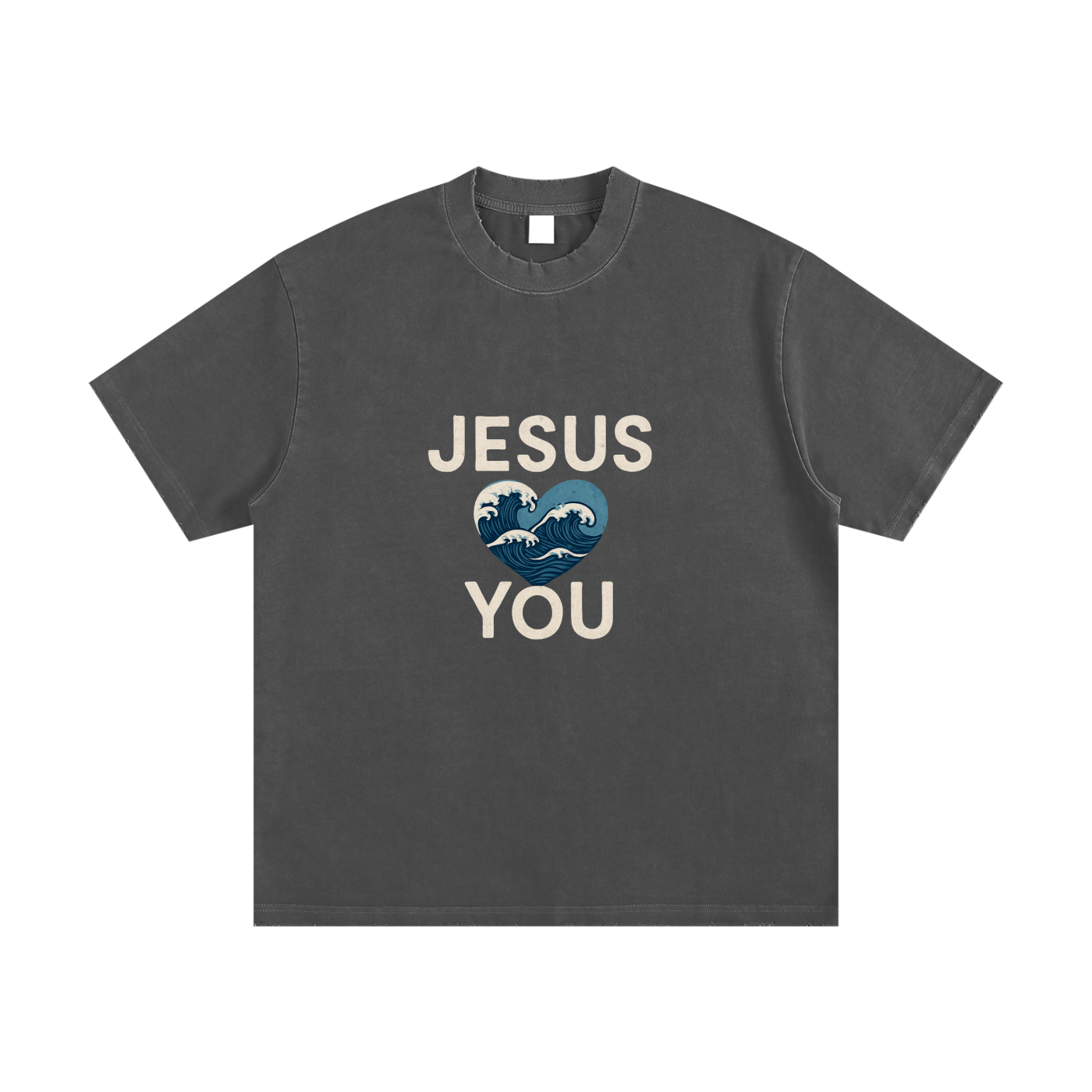 Heavyweight Vintage Washed Frayed T-Shirt