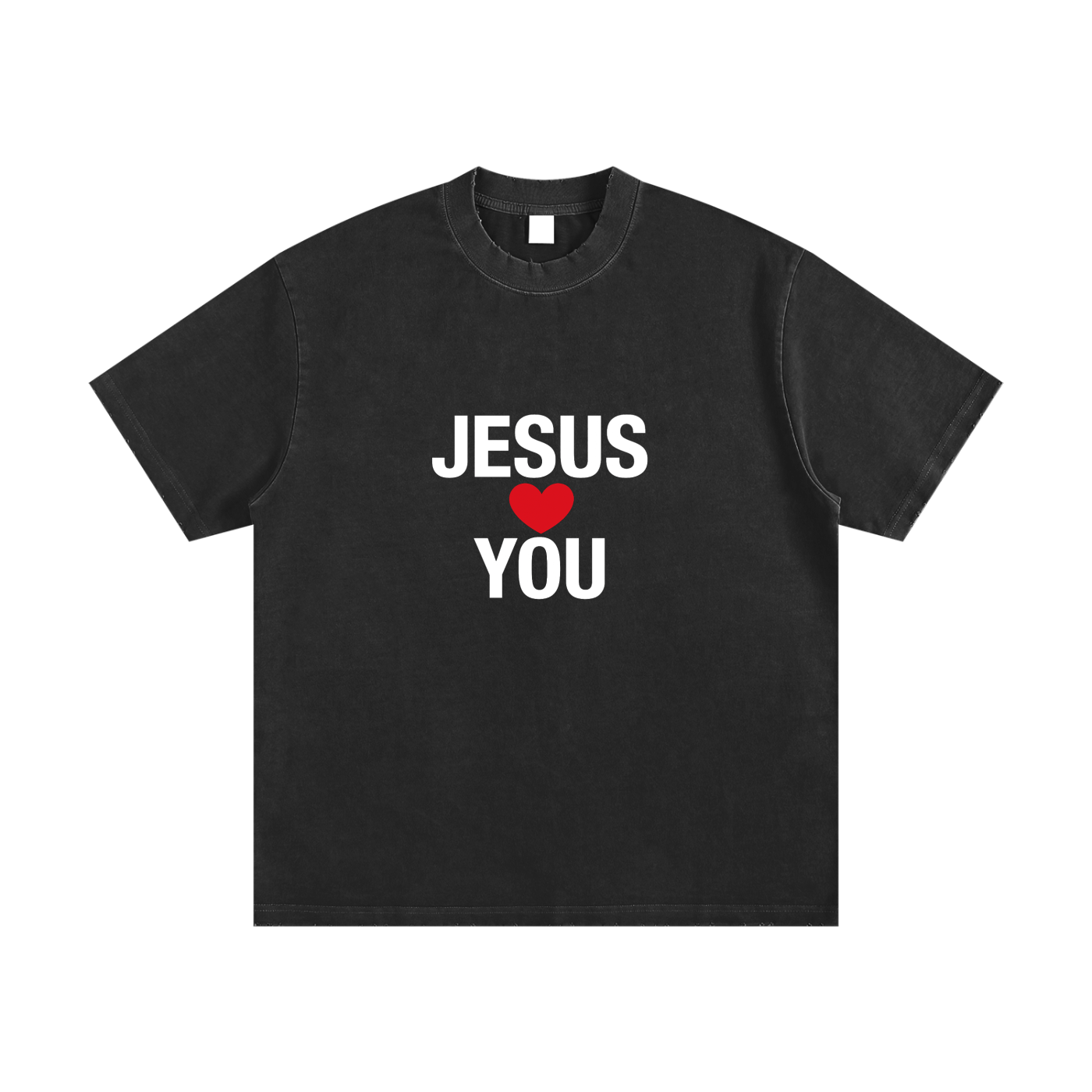 Heavyweight Vintage Washed Frayed T-Shirt