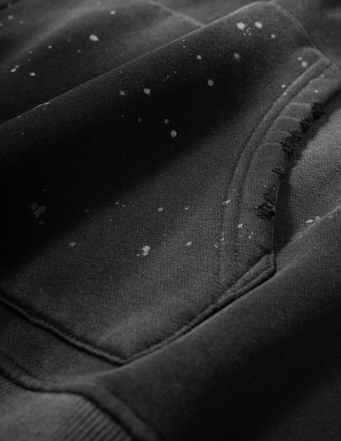 Vintage Wash Faith Frayed Fleece Hoodie