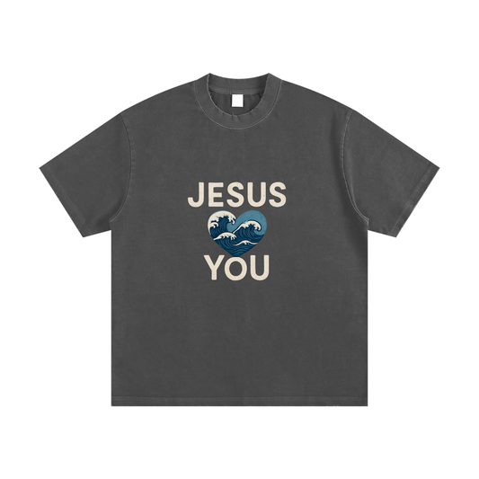 Heavyweight Vintage Washed Frayed T-Shirt