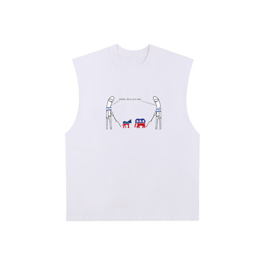 JuiceShark Raw Edge Cotton Tank Top