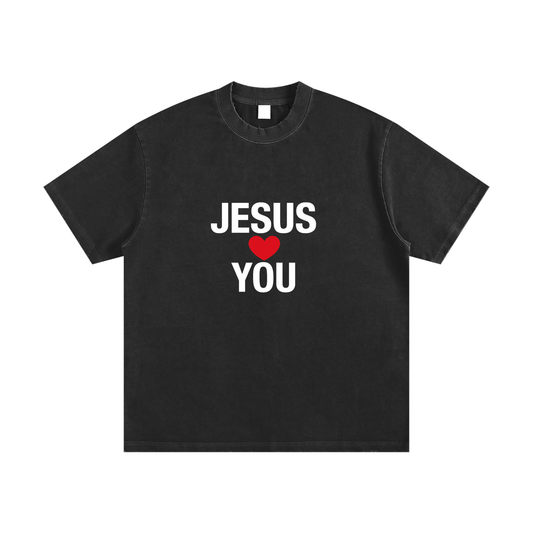 Heavyweight Vintage Washed Frayed T-Shirt